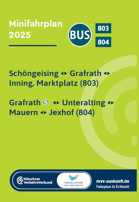 Minifahrplan Bus 803