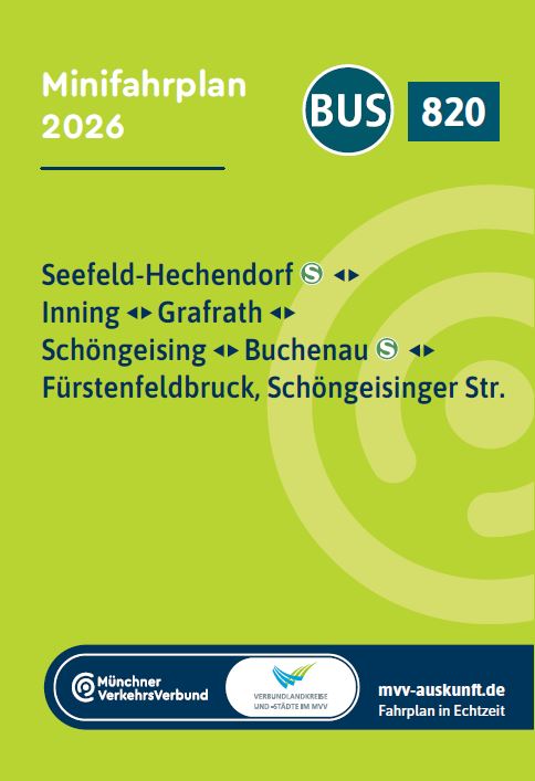Minifahrplan Bus 820