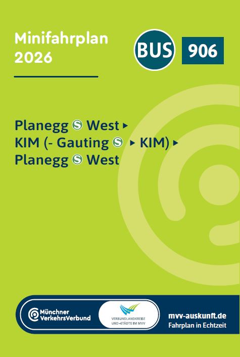 Minifahrplan Bus 906