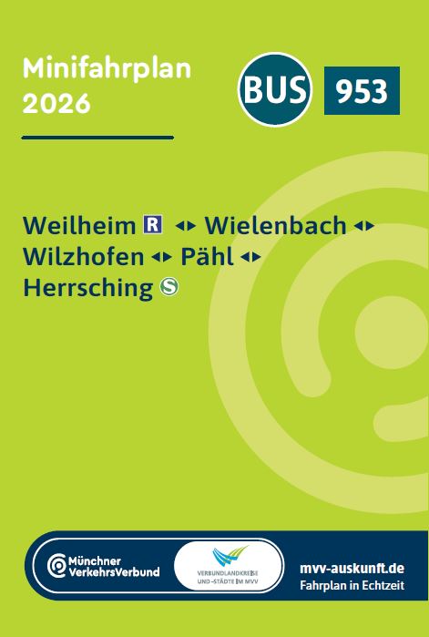 Minifahrplan Bus 953
