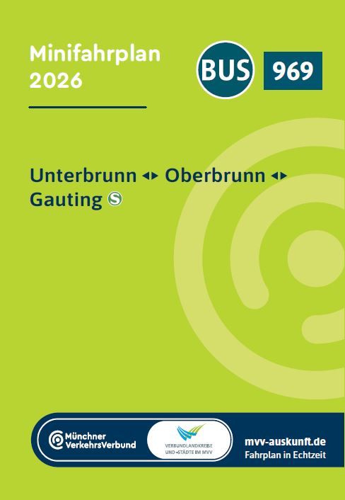 Minifahrplan Bus 969
