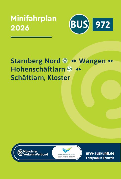 Minifahrplan Bus 972