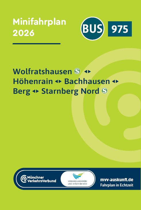 Minifahrplan Bus 975