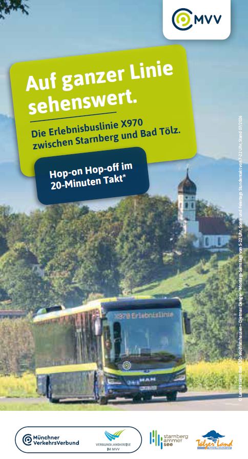 Faltflyer Erlebnisbuslinie X970