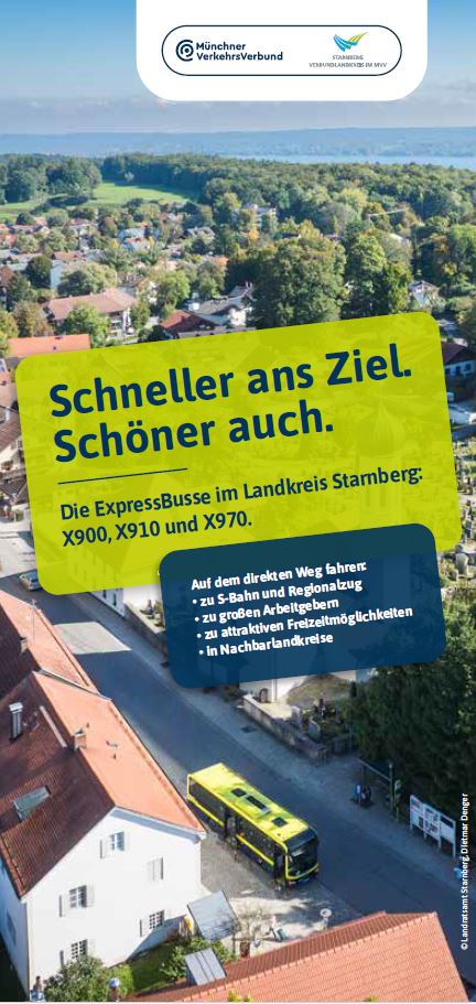 Faltflyer Expressbuslinien