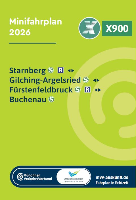 Minifahrplan Bus X900