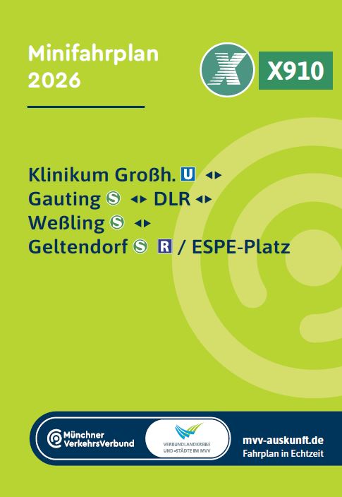 Minifahrplan Bus X910