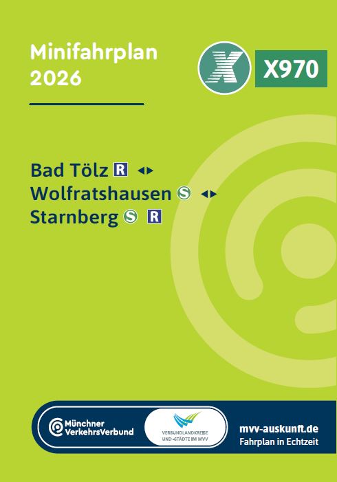Minifahrplan Bus X970